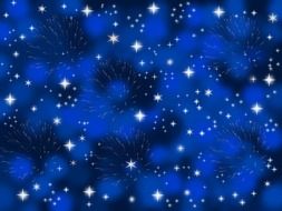 abstract background blue stars