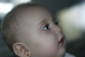 portrait of cute adorable newborn