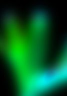 green polar lights as background