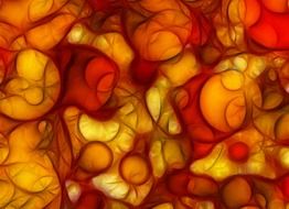 decoration wallpaper orange yellow