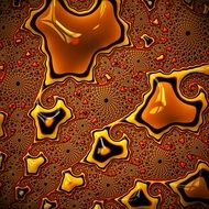 orange and yellow fractal wallpaper