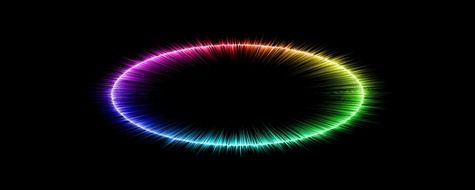 rainbow sound wave background