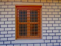 window rpli wall brick patterned