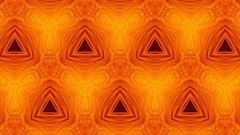 orange abstract background with dark triangles