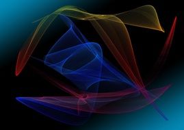 graphic rays lines