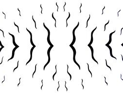 abstract art silhouettes in black and white