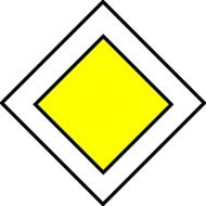 pattern signs diamond traffic