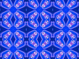 seamless fractal blue wallpaper