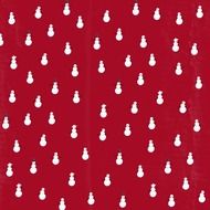 red background with snowmen pattern