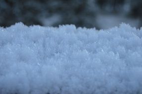 ice crystals snow frost cold