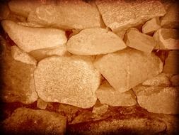 stones walls sepia wall mural