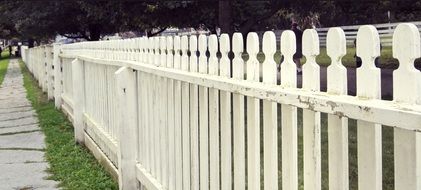 fence white wood wooden design