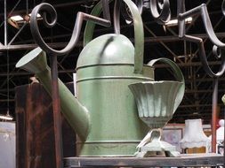 metal watering can