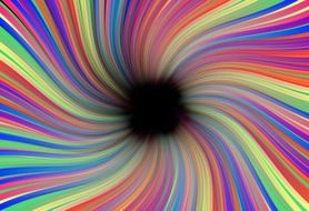 colorful background with black hole