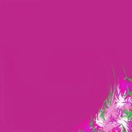 the background pink flowers