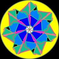 mandala wheel pattern ornament