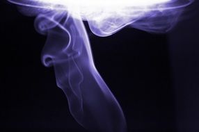 smoke purple background black