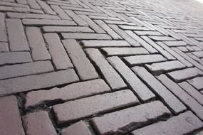 road paving stones mosaic pattern