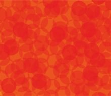 orange background with circles