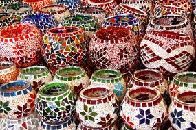 asian art bright candle