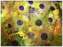 background daisy abstract strong
