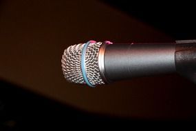 microphone dark background music
