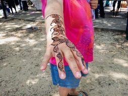 hand tattoo arm design art