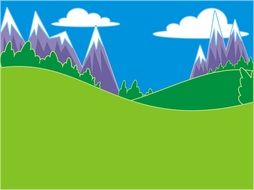 background grass green hills