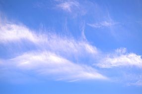 spring clouds blue sky