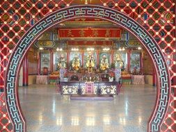 temple taiwan entrance decoration