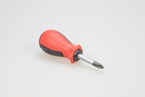 screwdriver tool craft red grip