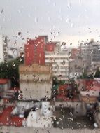 rain window water glass wet