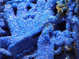 crystals blue art texture shiny