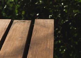 bench wooden boards outdoor park