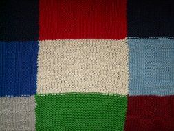colored knitted fabric