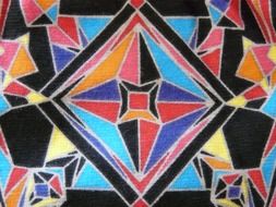 colorful cloth as background