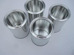 cans glance white metal sheet tin