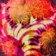 purple pink fractal background