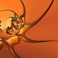 fractal orange background