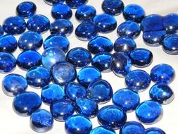 blue orange ornamental stones