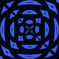 blue tile pattern design