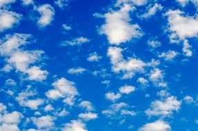 bright blue sky