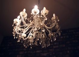 chandelier light design background