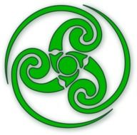 celtic symbol pattern swirl green