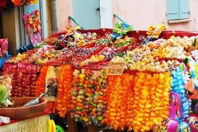 sweets colour stall colorful color