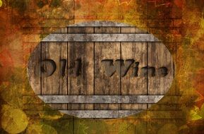 wine barrel background autumn