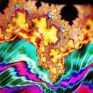 colorful background with Mandelbrot pattern