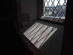 window pattern leaded shadow glass