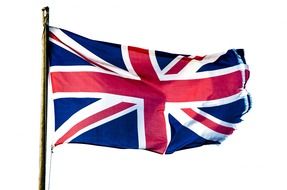 england flag on white background