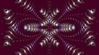 burgundy background with digital design